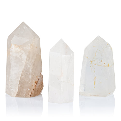 Kryształ górski słupek mleczny