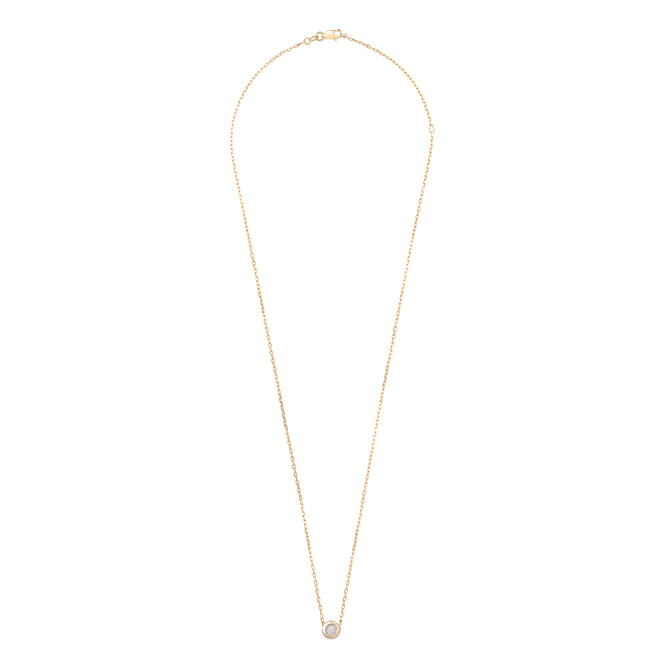 Bubble Necklace – Złoty naszyjnik z diamentem oprawie kulistej