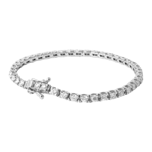 Classic Line Tennis Bracelet - Klasyczna złota bransoletka tenisowa z diamentami 2 ct
