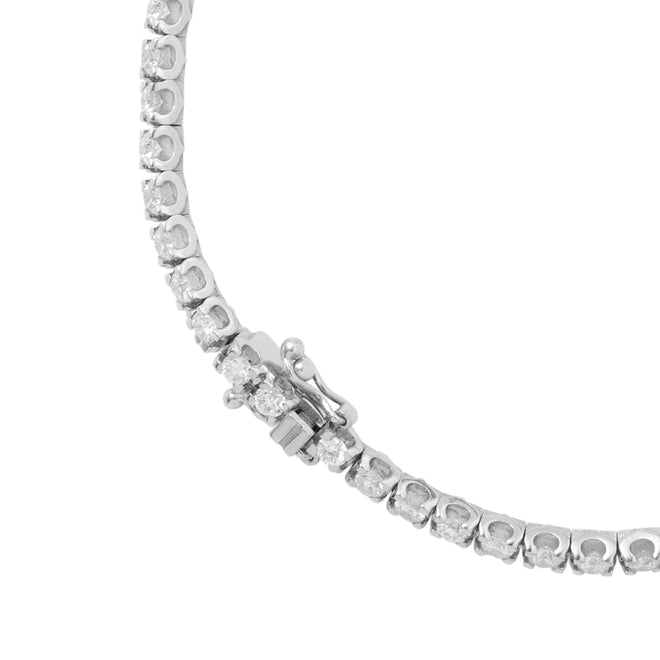 Classic Line Tennis Bracelet - Klasyczna złota bransoletka tenisowa z diamentami 2 ct