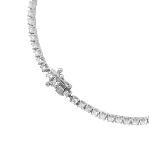 Classic Line Tennis Bracelet - Klasyczna złota bransoletka tenisowa z diamentami 0,77 ct