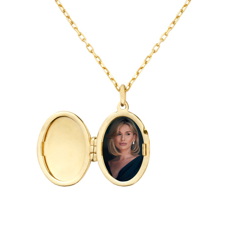 Złoty personalizowany medalion