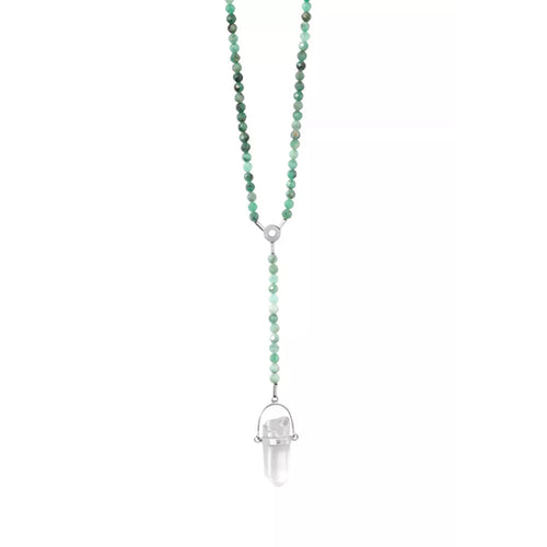 Srebrny naszyjnik ze szmaragdem