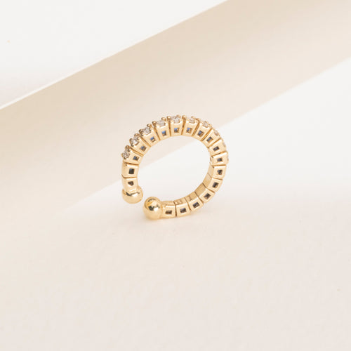 Złota nausznica z diamentami Ceremony