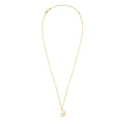 Złoty choker New Moon z diamentem