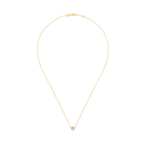 Złoty choker z diamentem