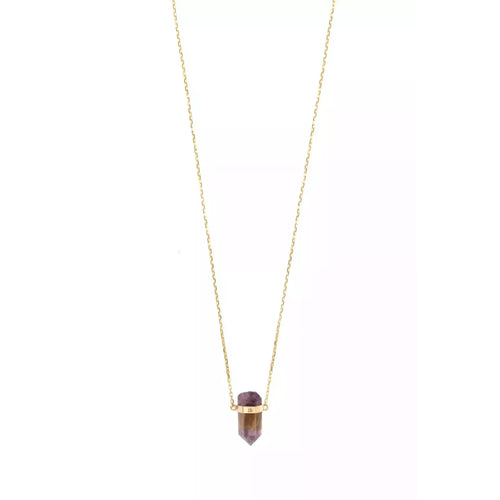 Złoty naszyjnik z ametrynem