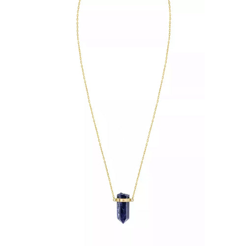 Złoty naszyjnik z sodalitem