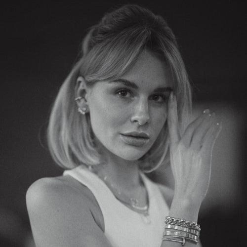 Złota nausznica z diamentami Ceremony