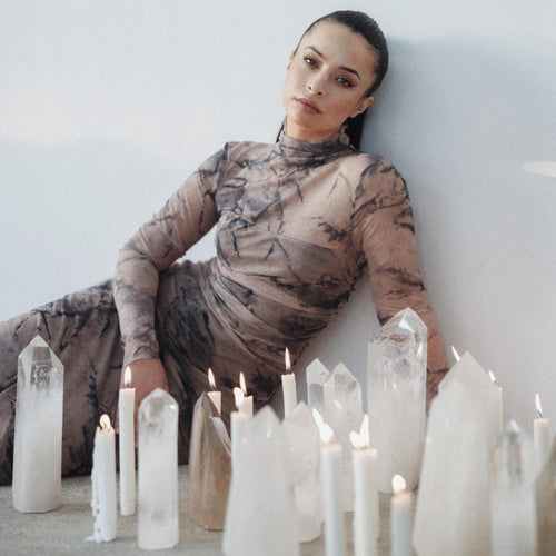 Kryształ górski słupek mleczny