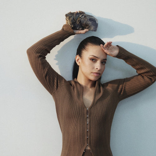 Fluoryt niebieski klaster