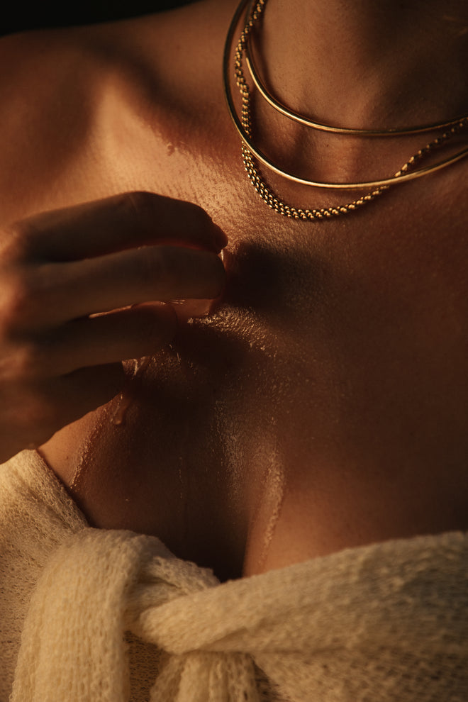 Gold Silk Necklace