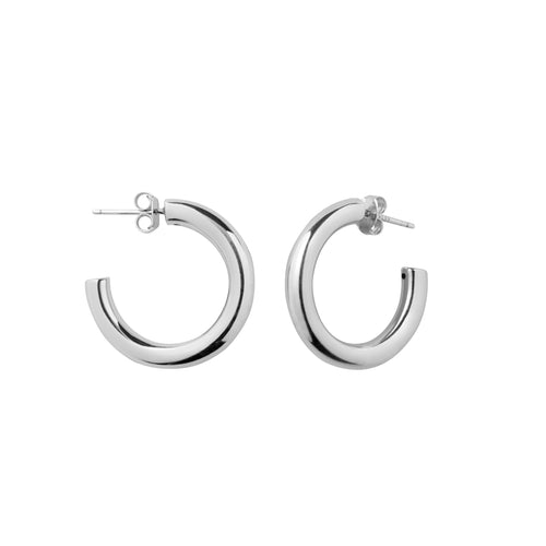 Srebrne kolczyki Statement Hoops