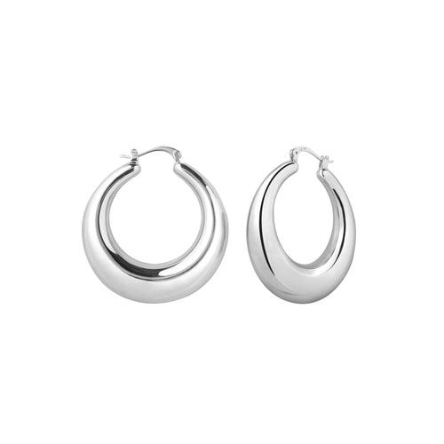 Srebrne kolczyki Coast Hoops