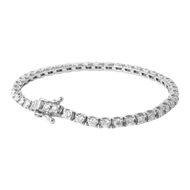 Classic Line Tennis Bracelet - Klasyczna złota bransoletka tenisowa z diamentami 2 ct