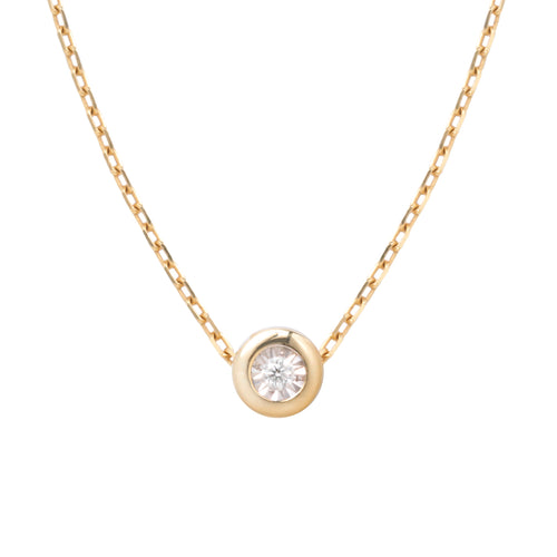 Bubble Necklace – Złoty naszyjnik z diamentem oprawie kulistej