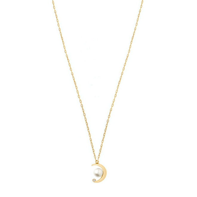 Złoty choker New Moon z diamentem