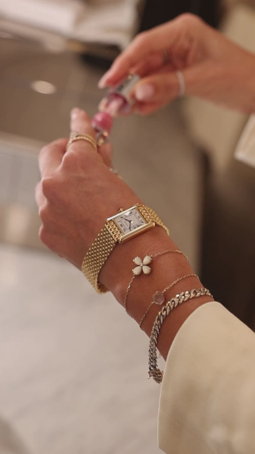 Złota bransoletka Diamond Cuban Link