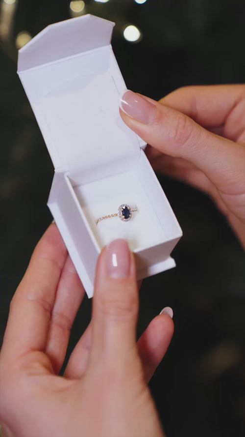 Sapphire Midnight Ring